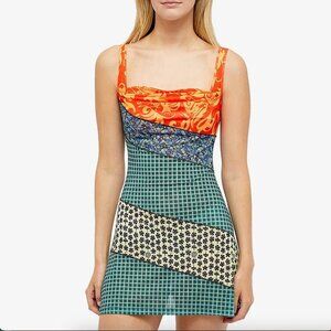 Miaou x Paloma Elsesser Ginger Dress | Blue | Worn-Once | Large | Vacation Mini